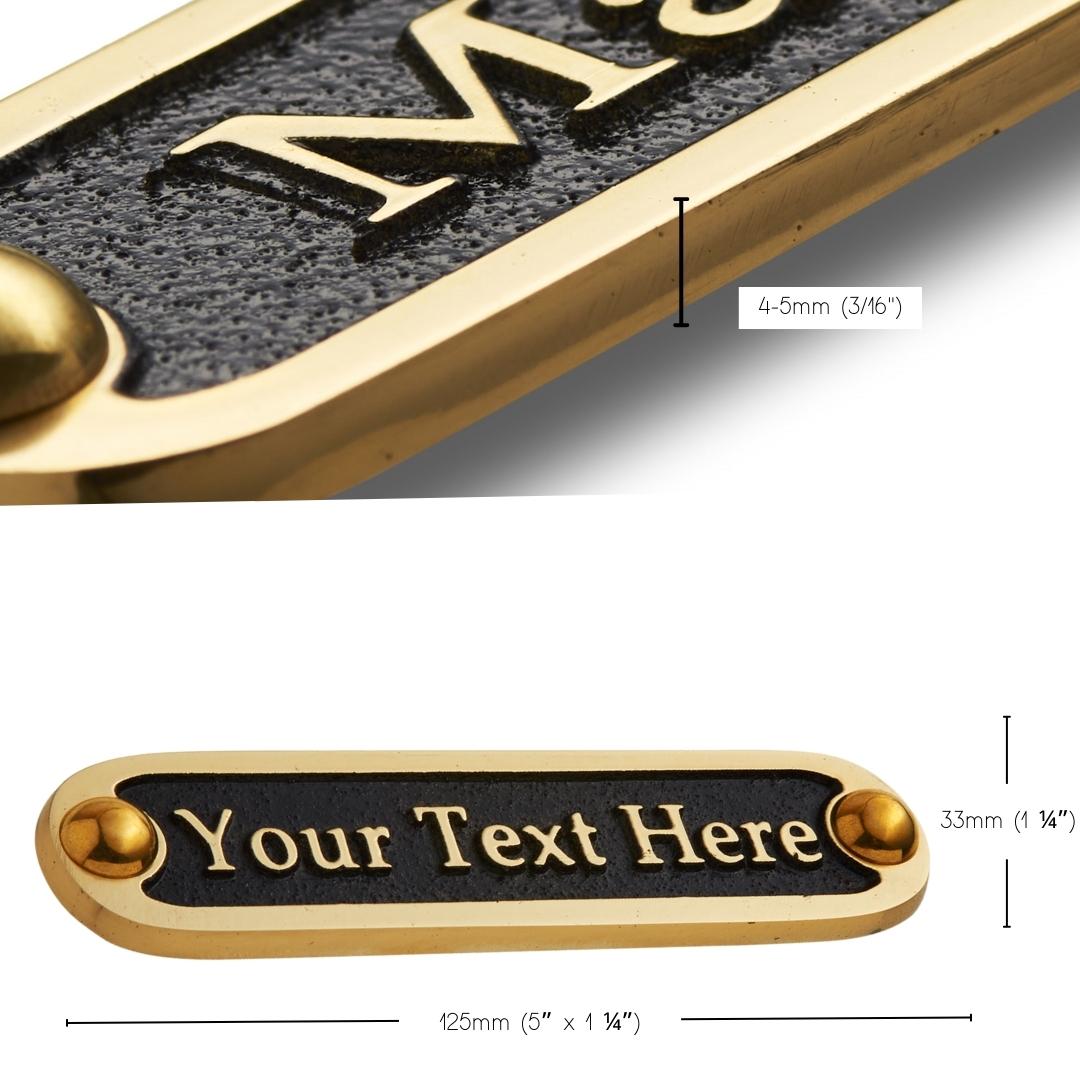 Personalised Traditional Door Sign - The Metal Foundry