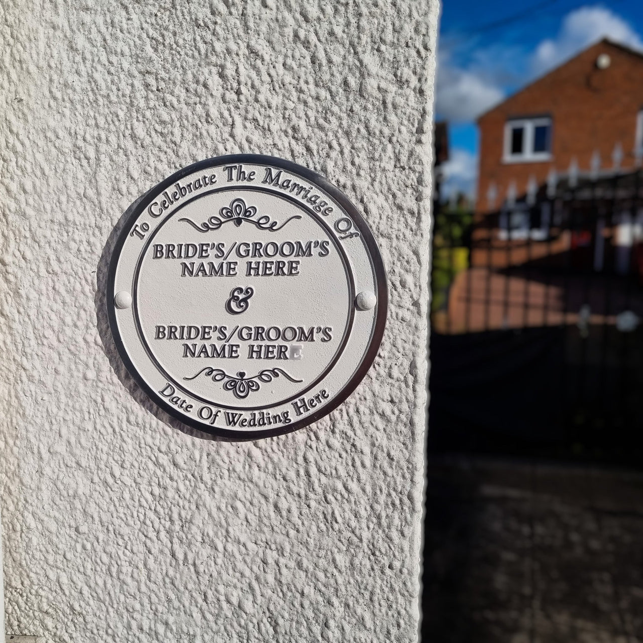 Personalised Wedding Gift Plaque - The Metal Foundry