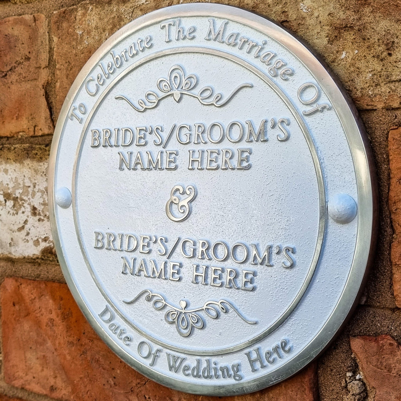 Personalised Wedding Gift Plaque - The Metal Foundry
