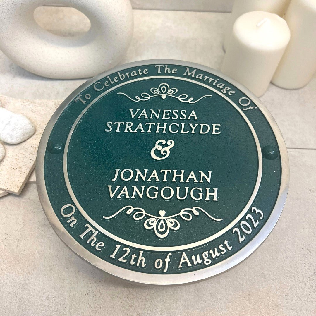 Personalised Wedding Gift Plaque - The Metal Foundry