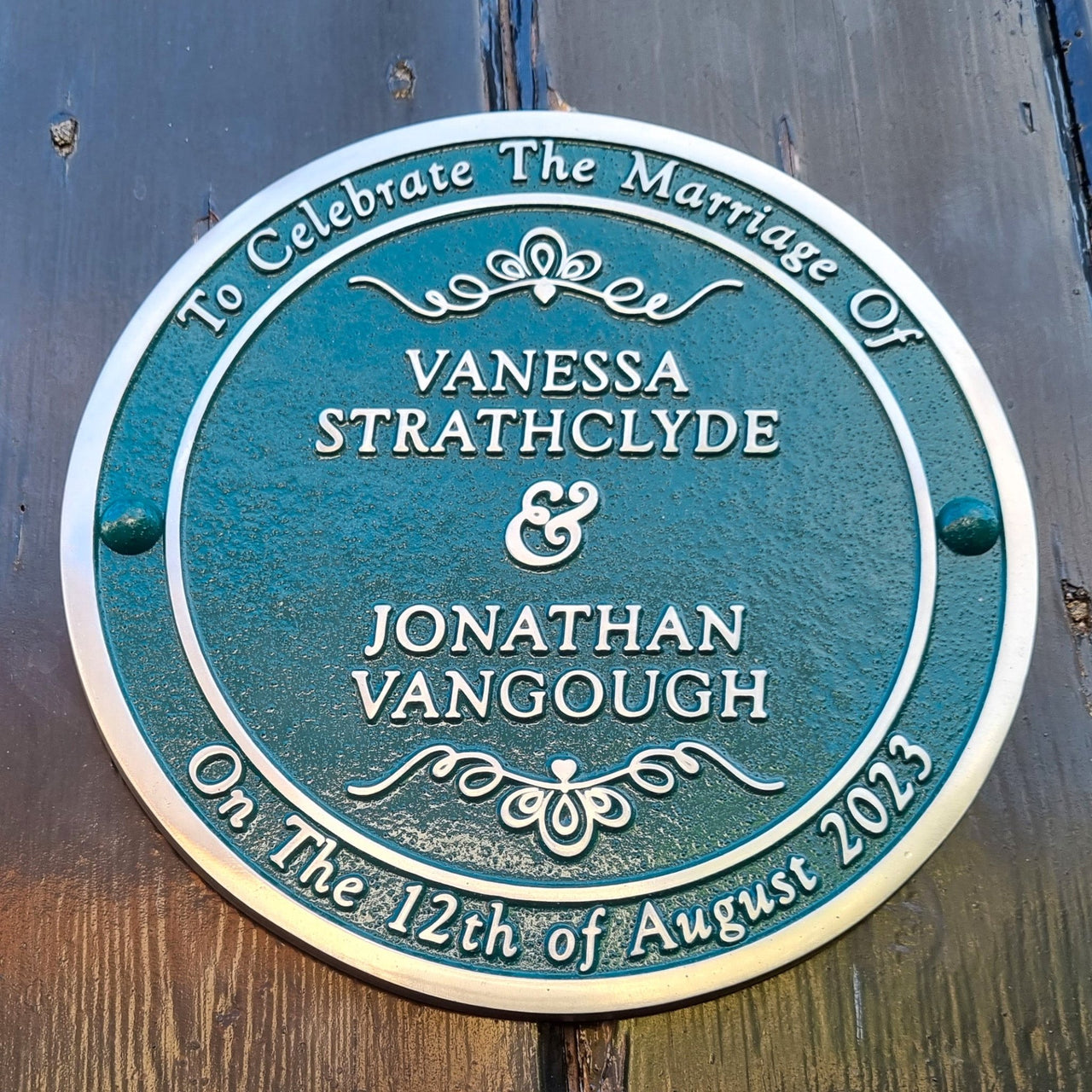 Personalised Wedding Gift Plaque - The Metal Foundry