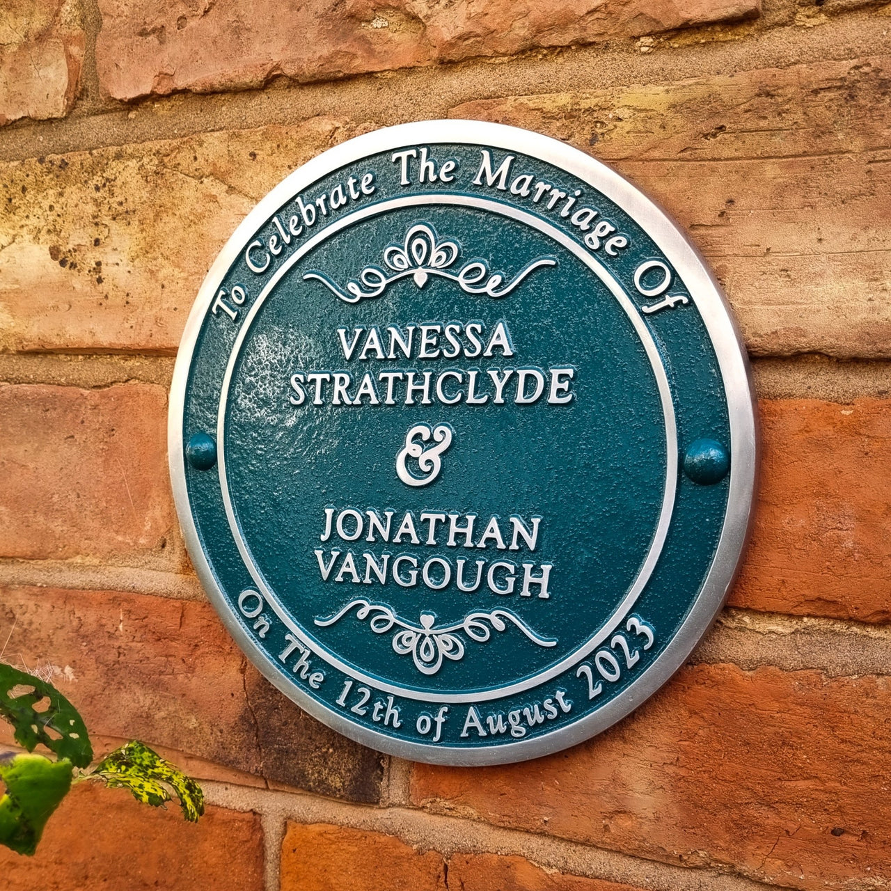 Personalised Wedding Gift Plaque - The Metal Foundry