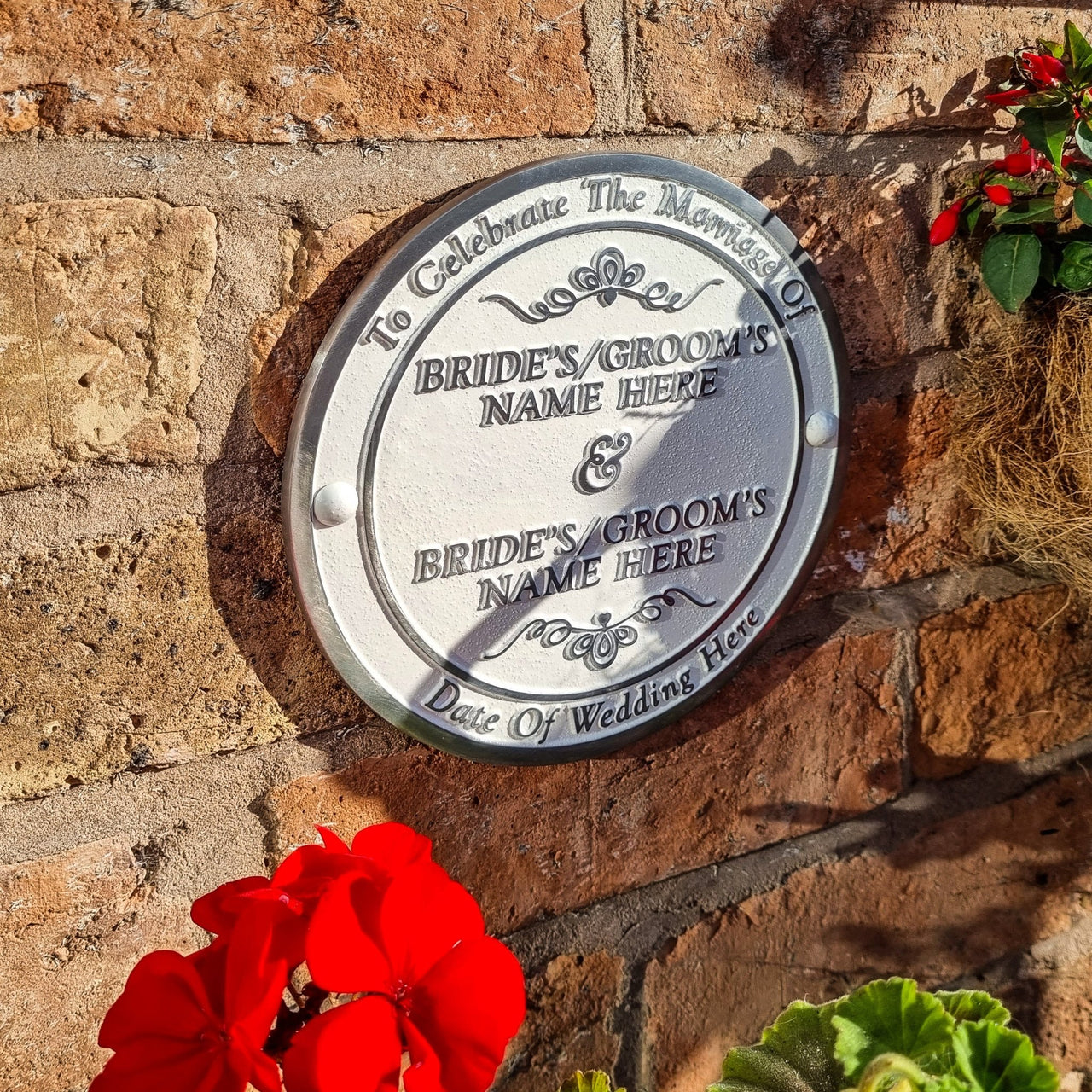 Personalised Wedding Gift Plaque - The Metal Foundry