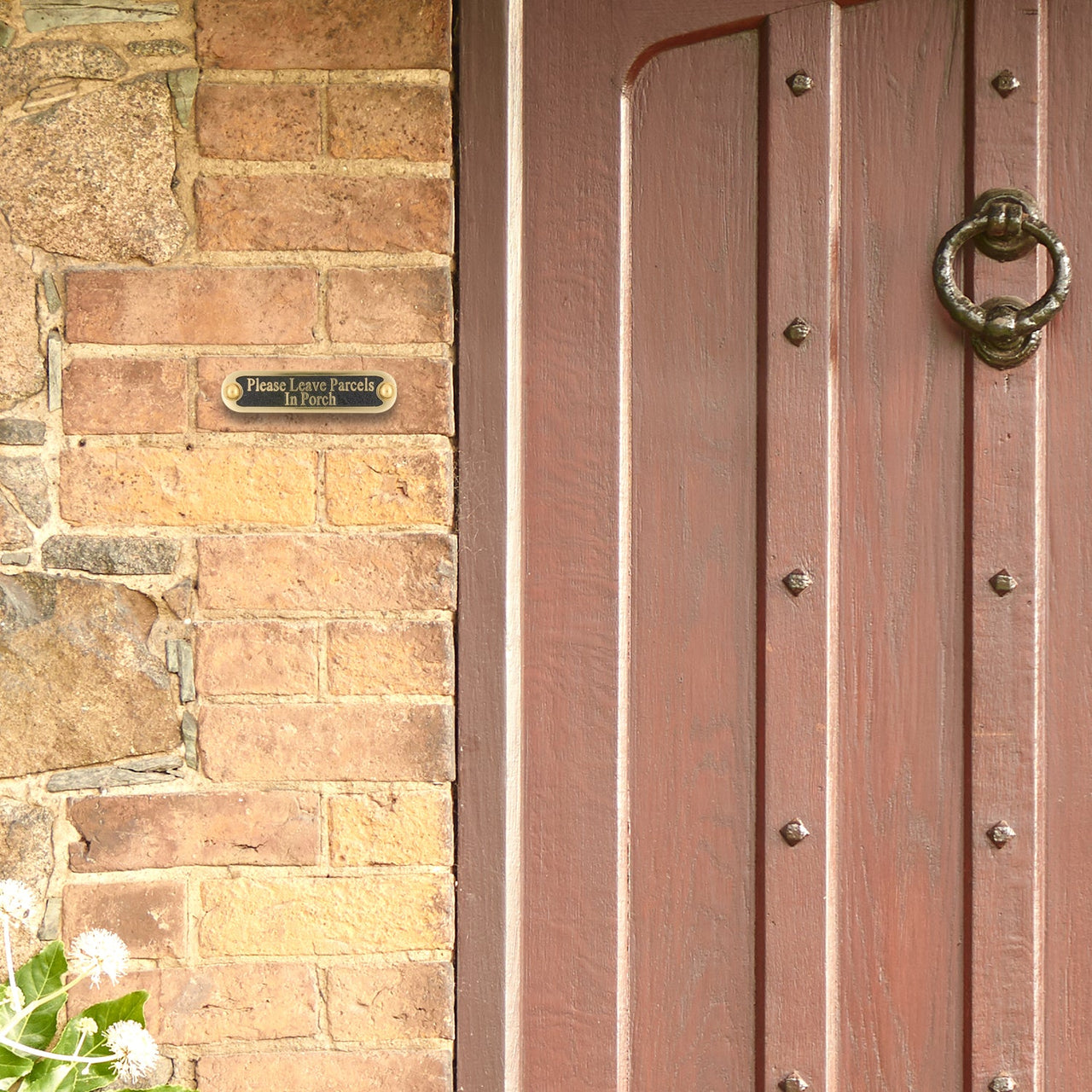 'Please Leave Parcels In Porch' Sign - The Metal Foundry