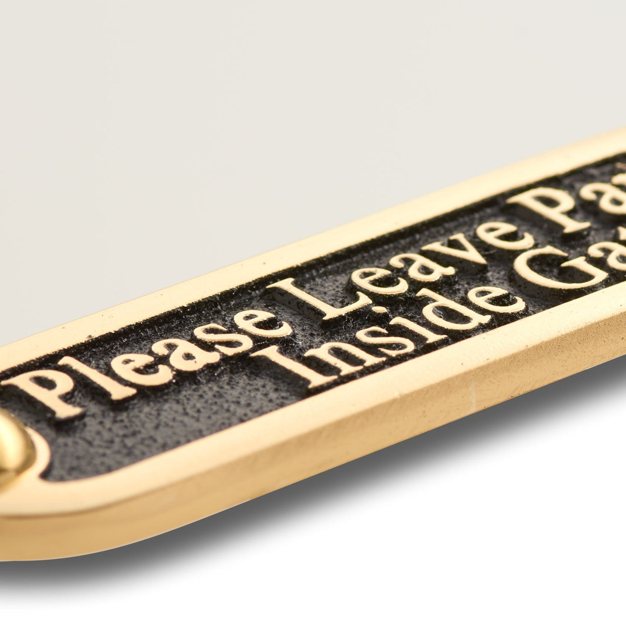 'Please Leave Parcels Inside Gate' Sign - The Metal Foundry