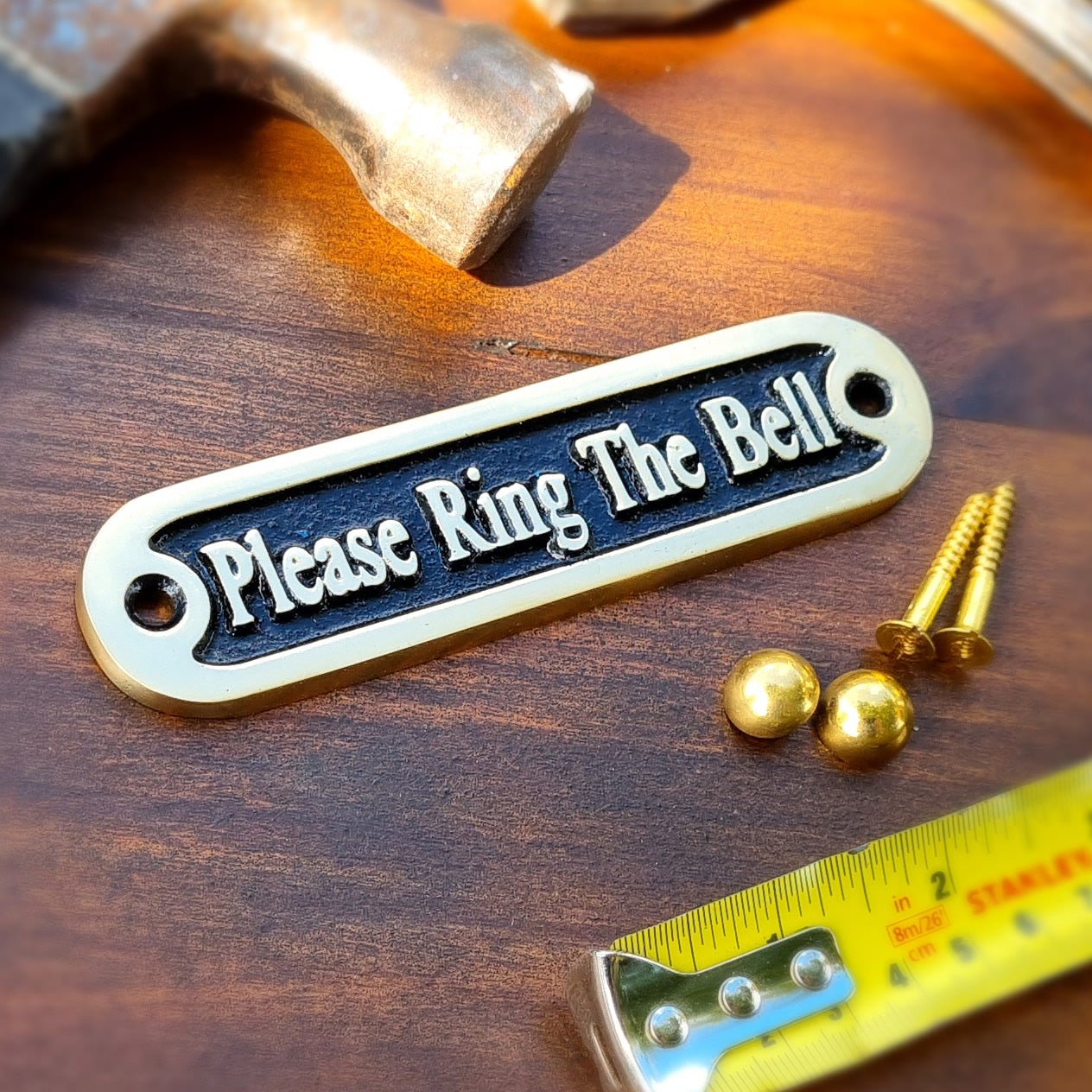 'Please Ring The Bell' Door Sign - The Metal Foundry