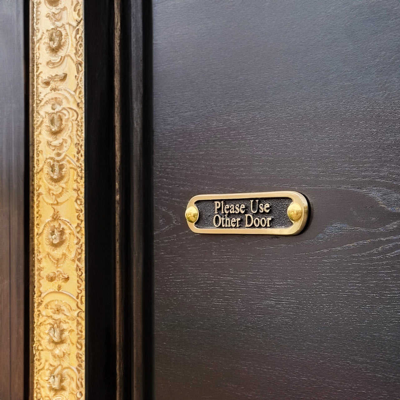 'Please Use Other Door' Sign - The Metal Foundry