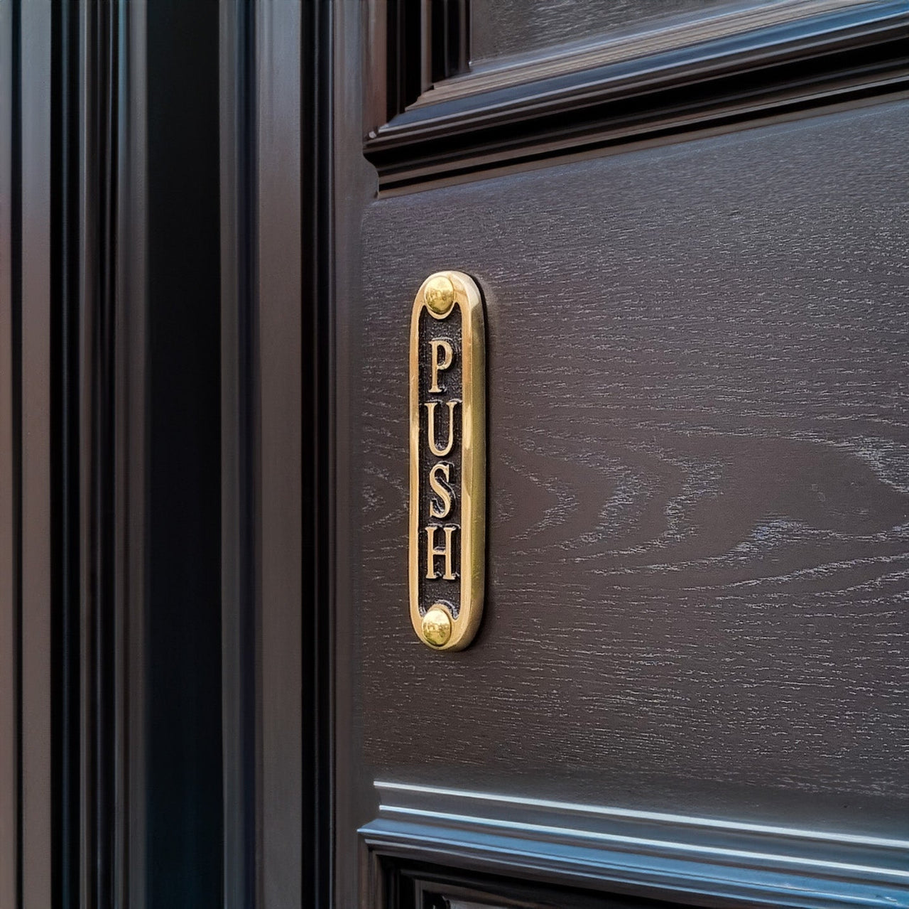 'PUSH' Door Sign - The Metal Foundry