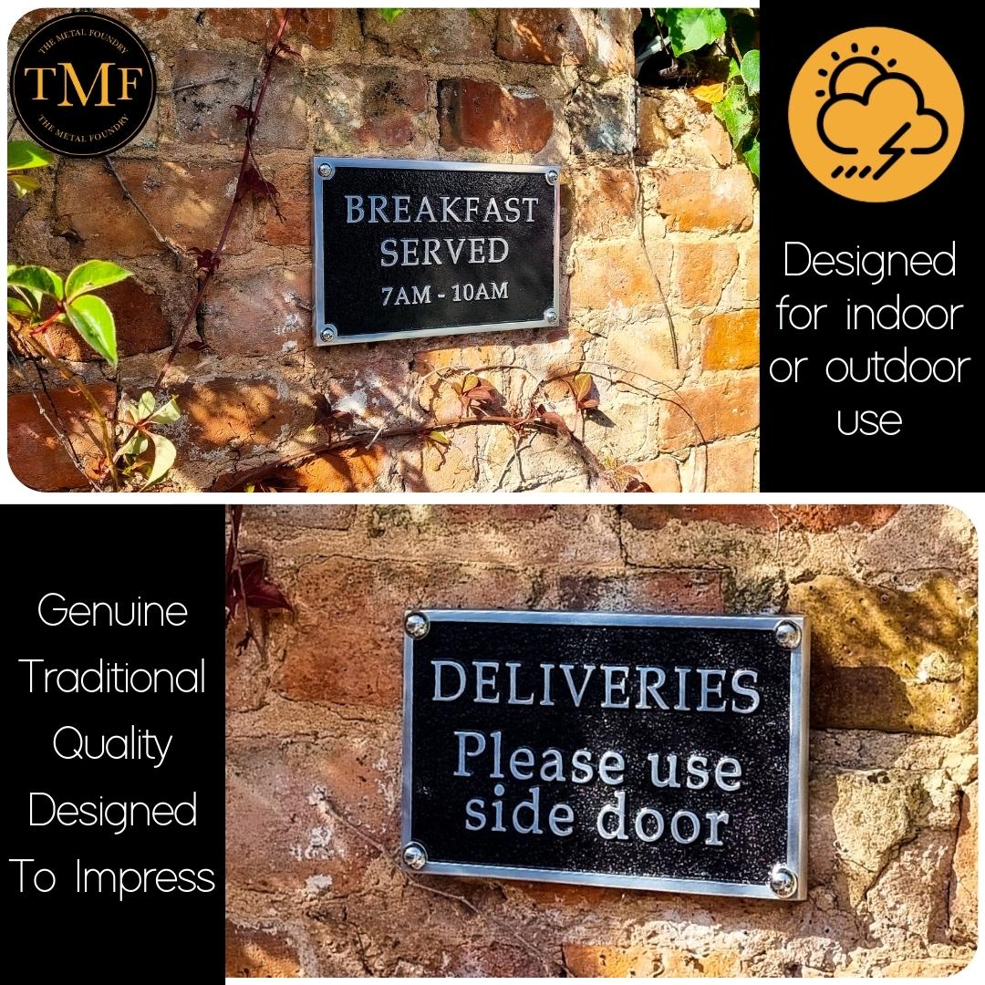 Small Custom Plaque Rectangular Sign 5