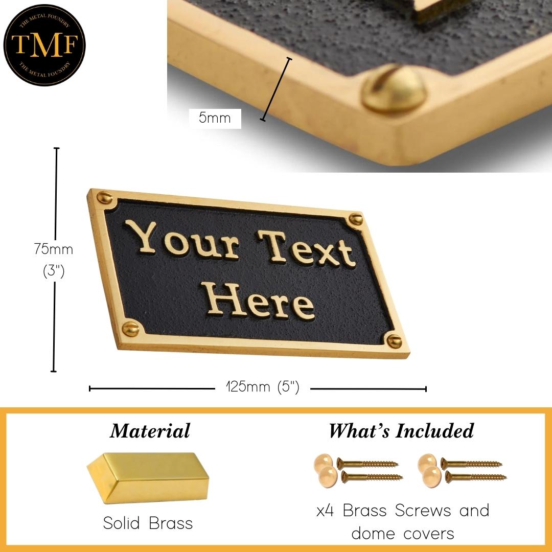 Small Custom Plaque Rectangular Sign 5