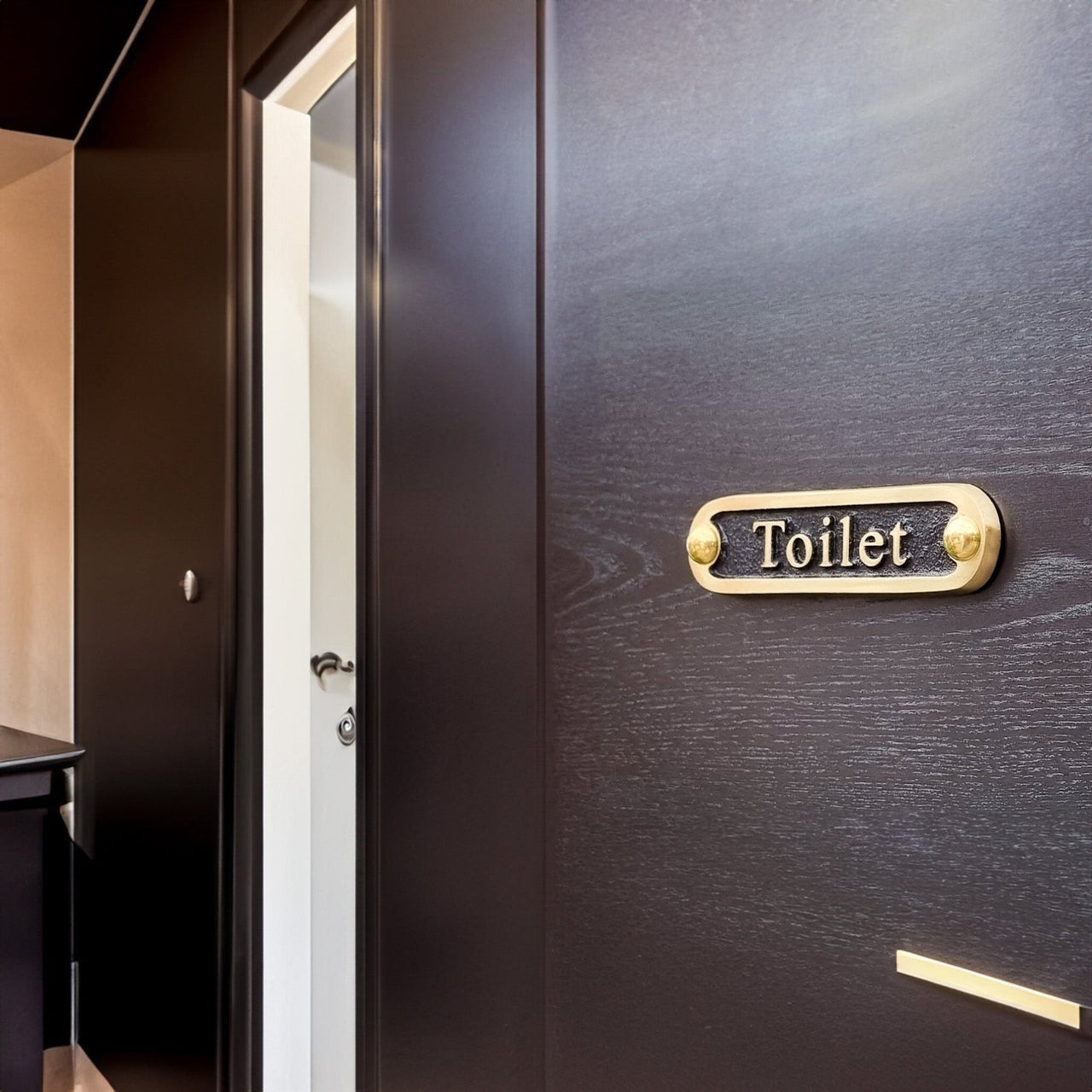'Toilet' Door Sign - The Metal Foundry