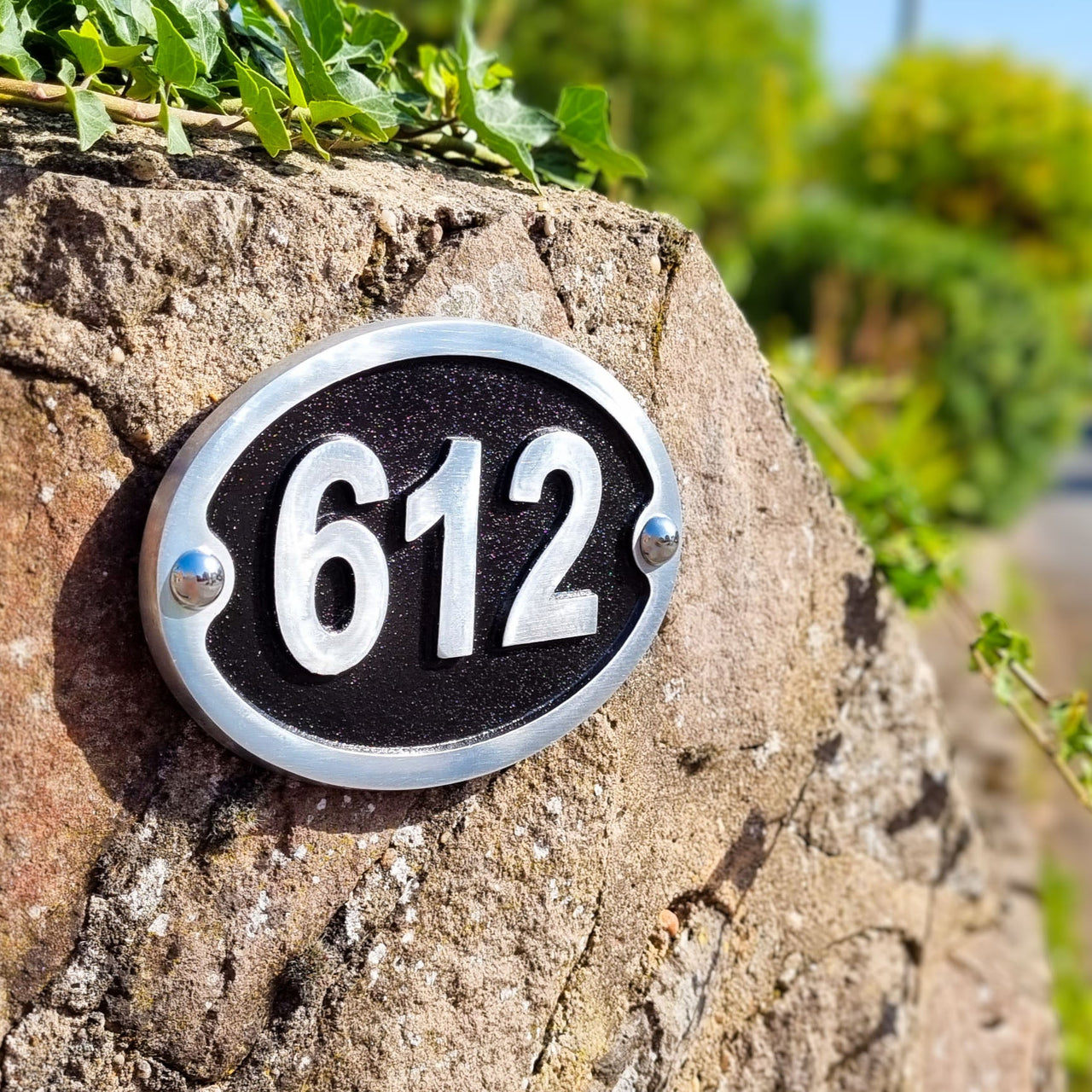 Traditional Oval House Number Sign - The Metal Foundry