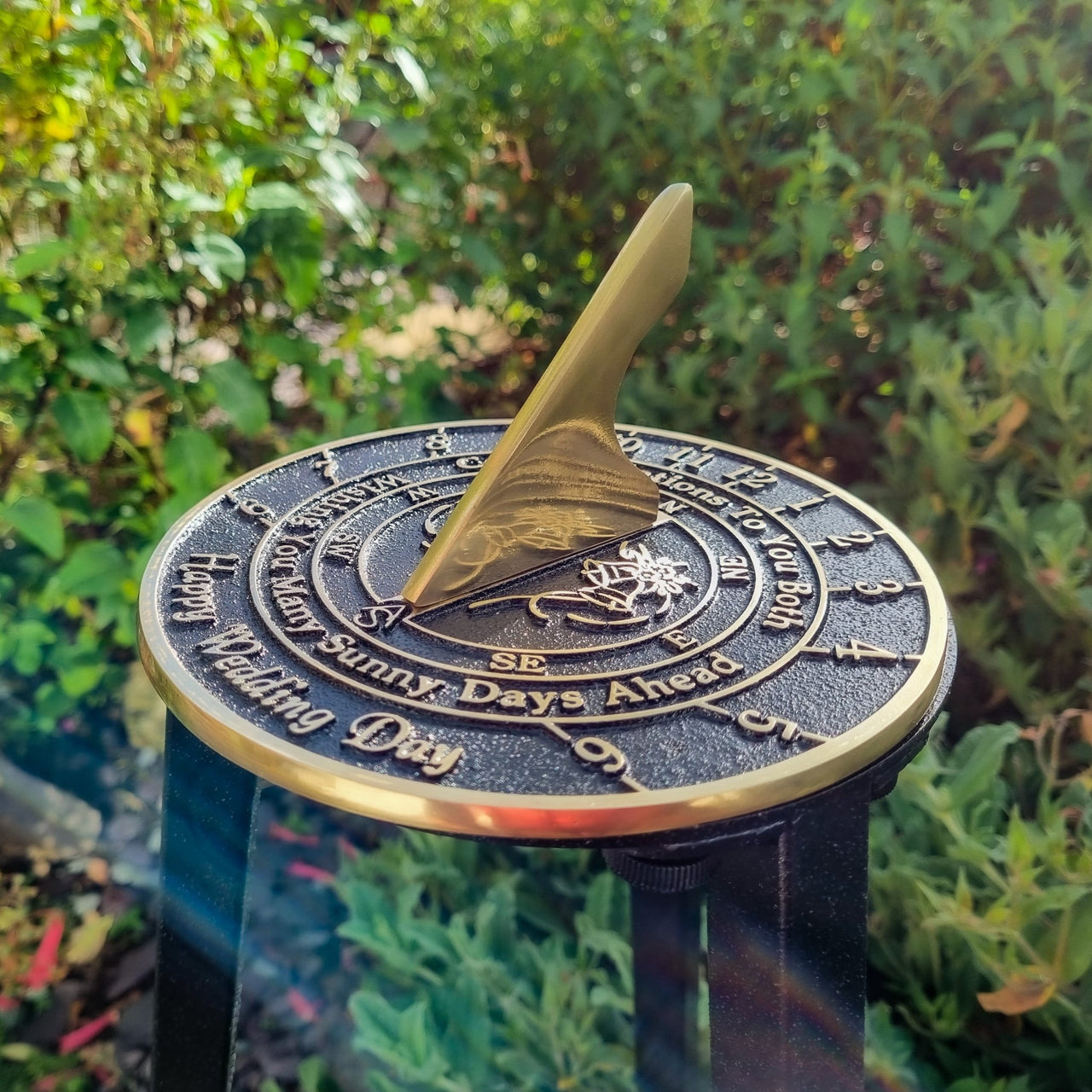Wedding Sundial Gift ‘Sunny Days' - The Metal Foundry