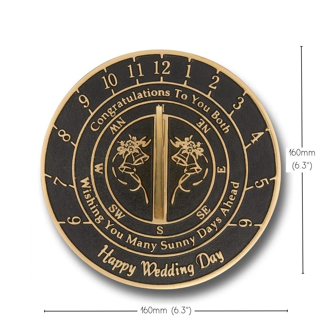 Wedding Sundial Gift ‘Sunny Days' - The Metal Foundry