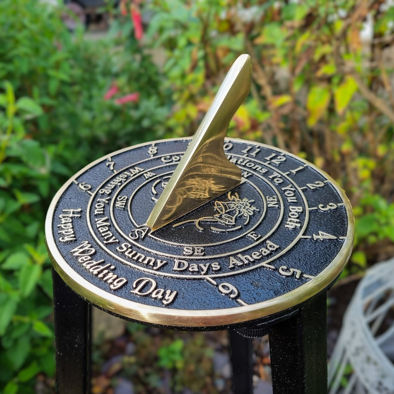 Wedding Sundial Gift ‘Sunny Days' - The Metal Foundry