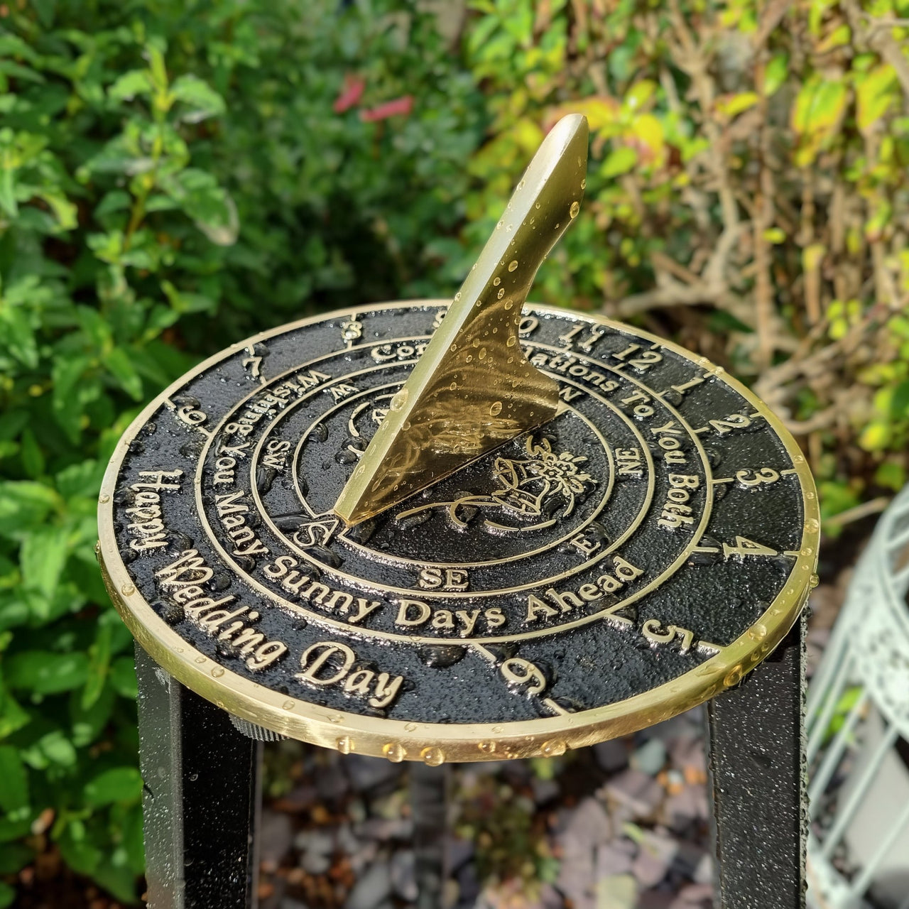 Wedding Sundial Gift ‘Sunny Days' - The Metal Foundry