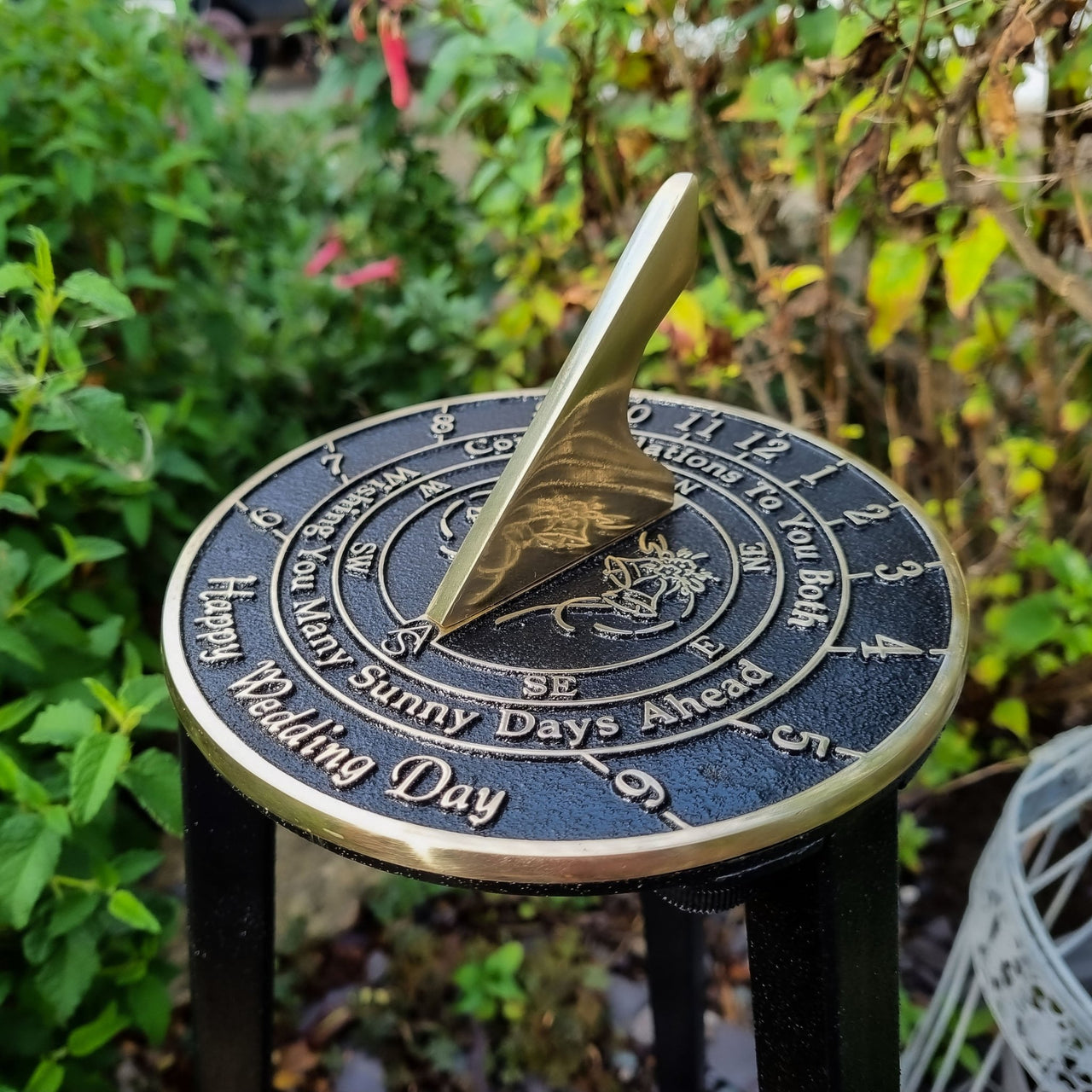 Wedding Sundial Gift ‘Sunny Days' - The Metal Foundry