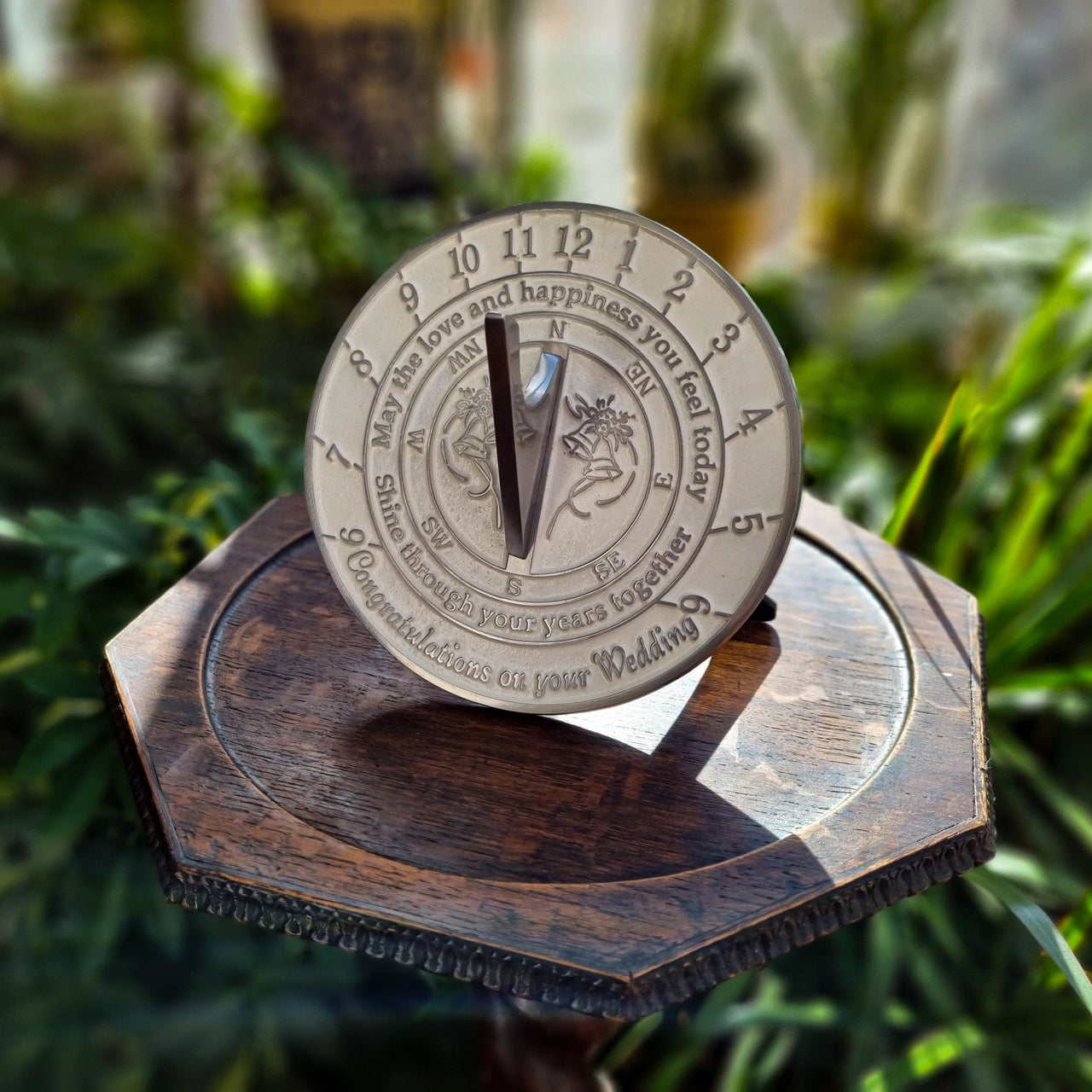 Wedding Sundial Gift ‘Your Years Together' - The Metal Foundry